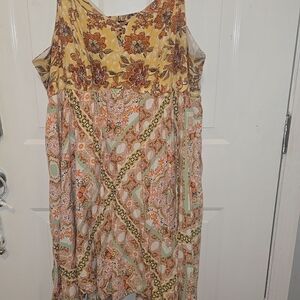 Floral Multicolor Women's Dress